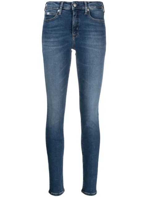 Calvin Klein Jeans mid-rise skinny jeans Blue J20J221581