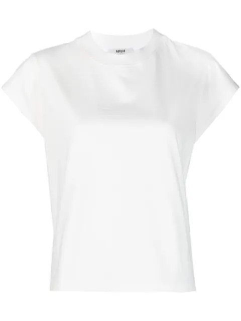 AGOLDE crew neck short-sleeve T-shirt White A72071521