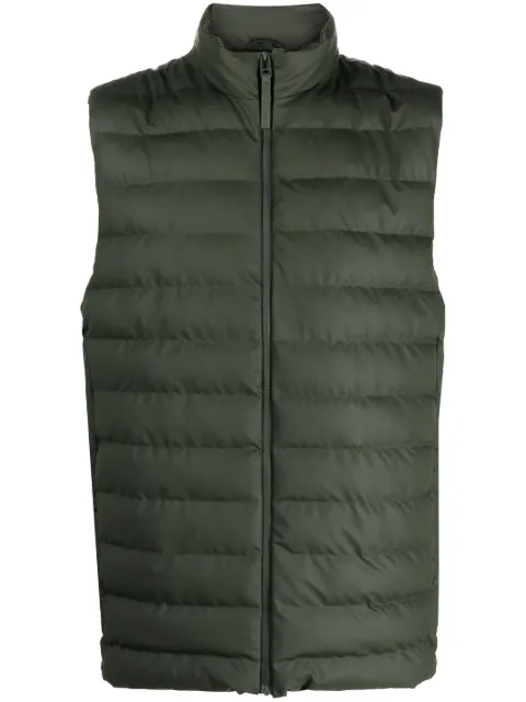Rains padded sleeveless puffer gilet Green 15200