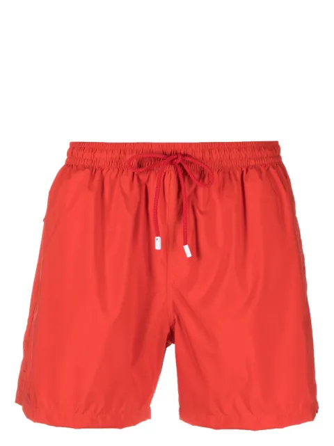 Fedeli logo-patch swim shorts Red 6UE00320