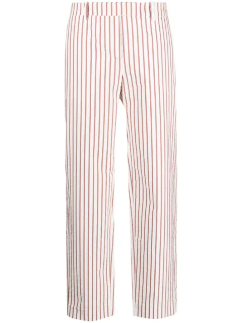 Fabiana Filippi striped straight-leg trousers White PAD273W4100000H421