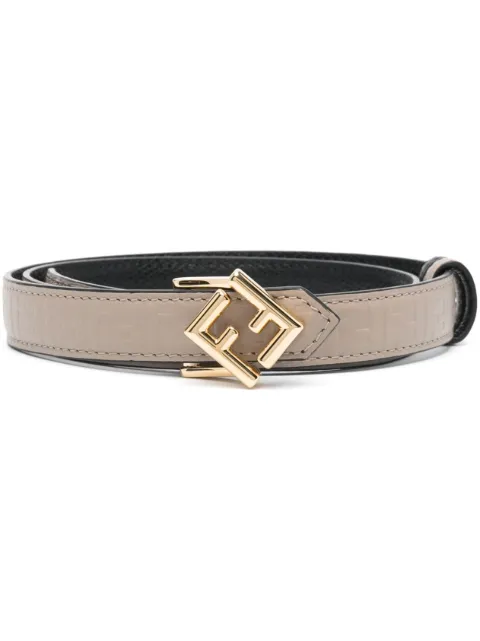 FENDI FF buckle reversible belt Neutrals 8C0687ANH8