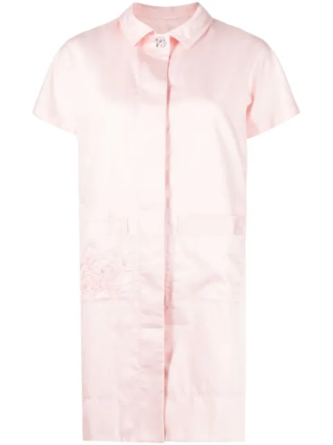 SHIATZY CHEN cotton mini shirt dress Pink 132255