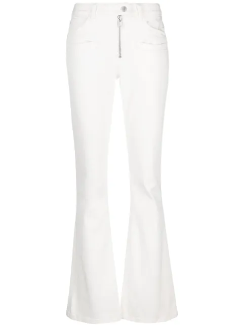 Courrèges low-rise bootcut jeans White 223DPA114DE0022