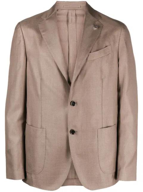 Lardini Americana brooch-detail blazer Brown EP6012AVEPAD60512