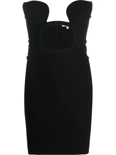 Nensi Dojaka cut-out jersey minidress Black NDSS23DR117