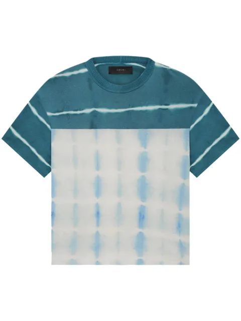 AMIRI logo-print tie-dye sweatshirt Blue SS23MKS009420