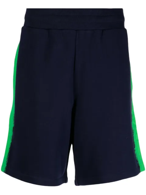 Moschino logo-print track shorts Blue A03252028