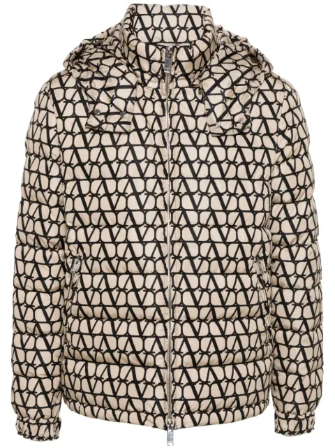 Valentino Garavani Toile Iconographe down jacket Neutrals VCNA319FU