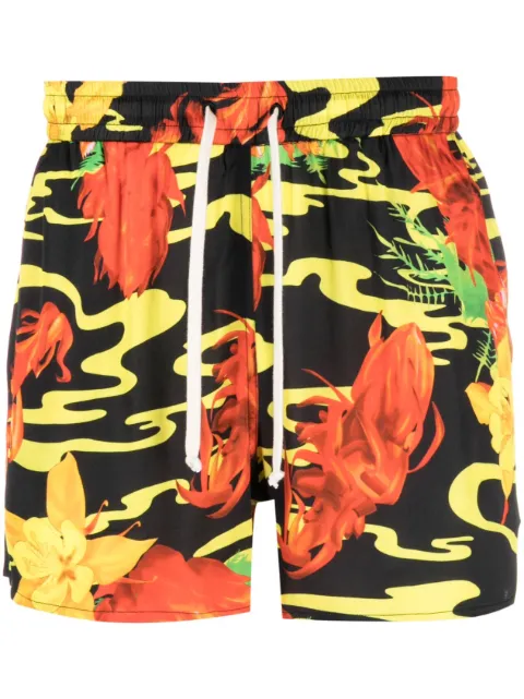 Phipps floral-print deck shorts Black PS046MSY5000312037