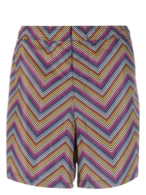Missoni Zigzag-print swim shorts Blue US23SP04BW00MD