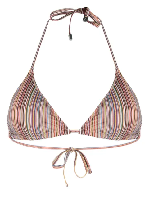 Paul Smith striped bikini top Yellow W1A261CKU338