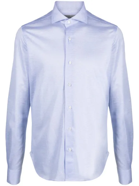 Orian long-sleeve buttoned shirt Blue WJ0202J192