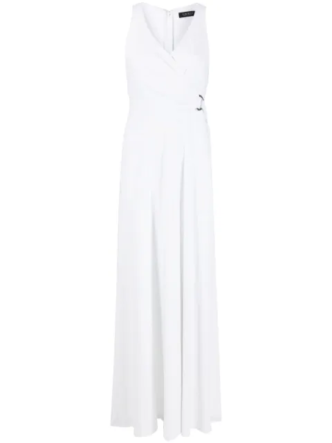 Lauren Ralph Lauren wrap-detail long dress White 253908625