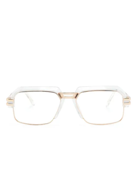 Cazal transparent-design logo-engraved glasses Gold 6020