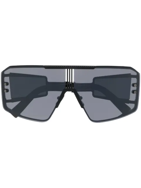 Balmain Eyewear Le Masque tinted round-frame sunglasses Black BPS146B147