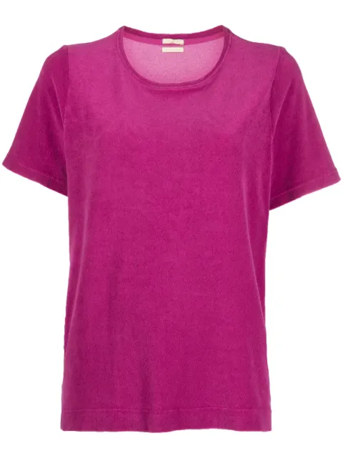 Massimo Alba crew-neck cotton blend T-shirt Pink HYDRAJ0148