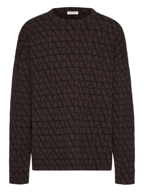 Valentino Garavani Toile Iconographe wool jumper Black VKC27A9K3