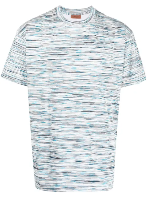 Missoni round-neck striped T-shirt White US23SL12BJ0001