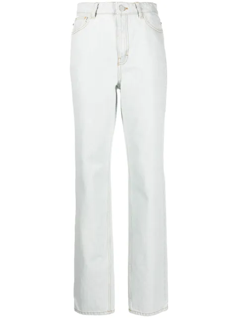 Gestuz mid-rise straight-leg jeans Blue 10906913