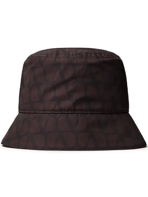 Valentino Garavani Toile Iconographe bucket hat Brown YHGA11FHG