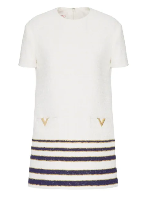 Valentino Garavani Mariniere tweed short dress Neutrals BVA3V283U