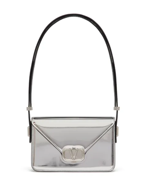 Valentino Garavani small Letter mirrored shoulder bag Silver WB0M59QJC