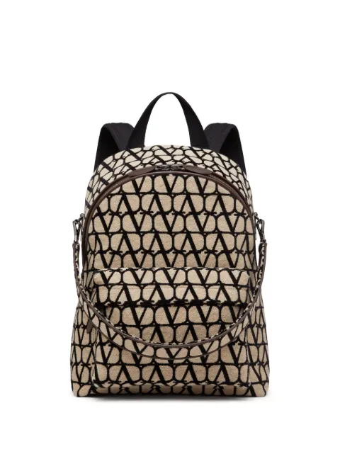 Valentino Garavani Toile Iconographe backpack Neutrals YB0C25JXD