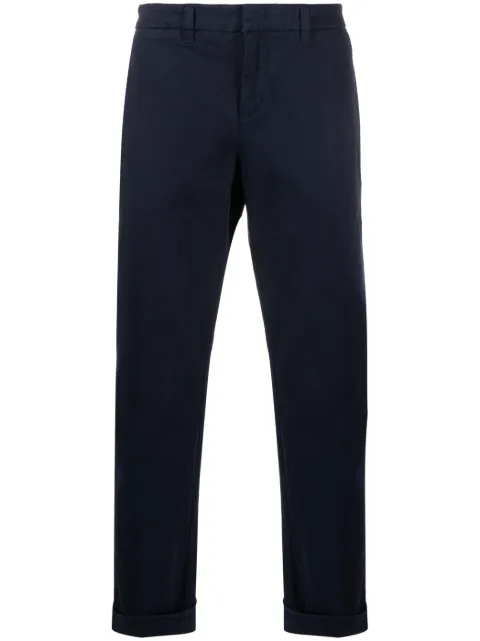 Fay Capri mid-rise tapered trousers Blue NTM8647187TQGG
