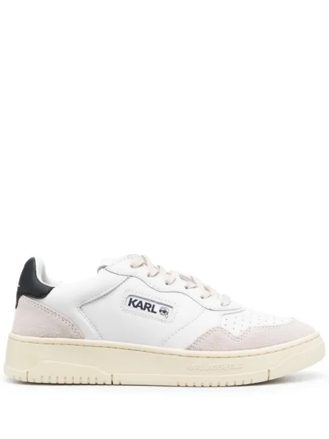 Karl Lagerfeld colour-panelled leather sneakers White KL63020