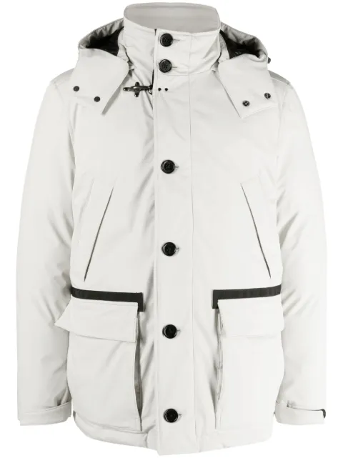 Fay Caban Piuma hooded jacket Neutrals NAM36470100VLF