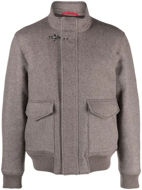 Fay stand-up collar jacket Brown NAM12470080VKQ