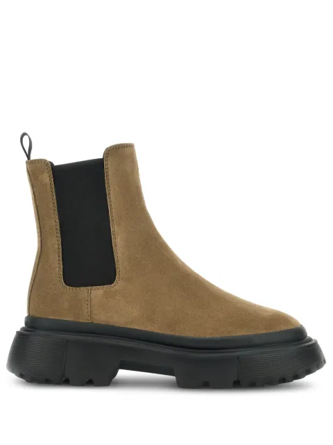 Hogan chunky-sole suede Chelsea boots Neutrals HXW6290FC30BYE