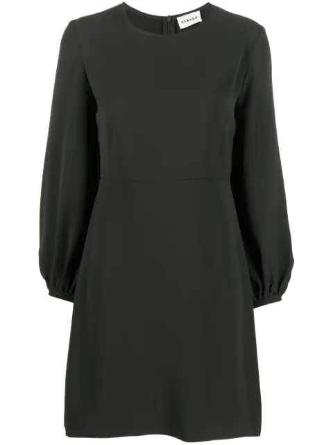 P.A.R.O.S.H. long-sleeved A-line mini dress Green POKERD725213