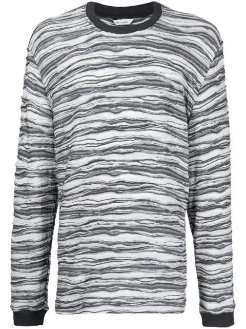 Holzweiler graphic-print long-sleeve T-shirt Grey 14696