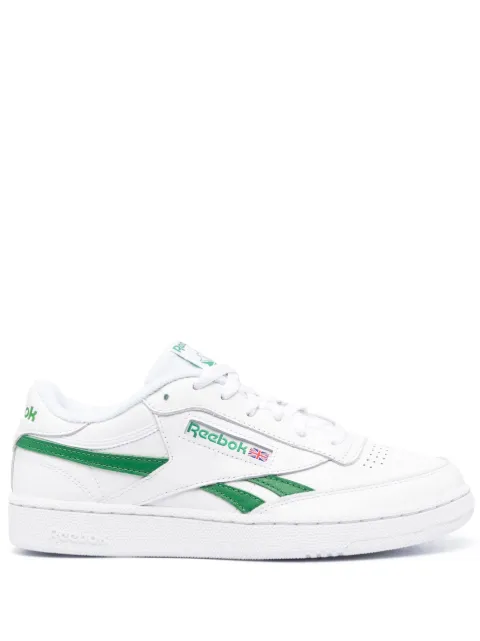 Reebok logo-patch leather low-top sneakers White EG9271
