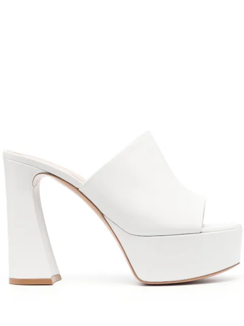 Gianvito Rossi 130mm leather sandals White G1699070RICNAPBIAN