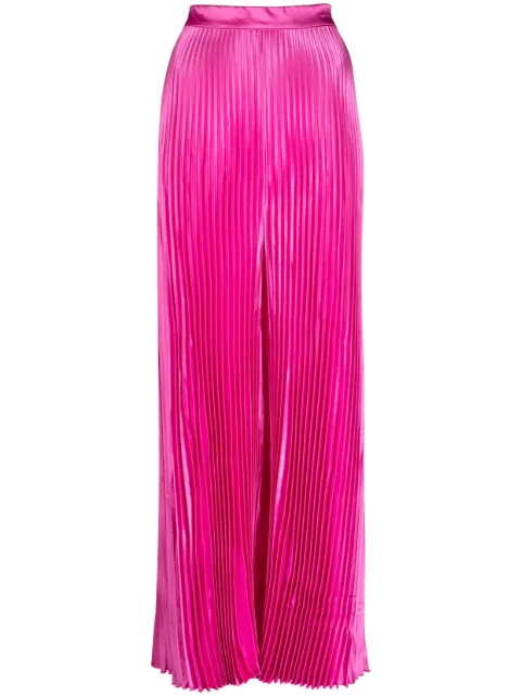 L'IDÉE pleated high-waisted trousers Pink BISOUSPANT
