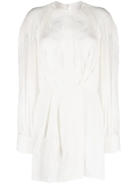 IRO Belinda lace-trim dress White WP33BELINDA