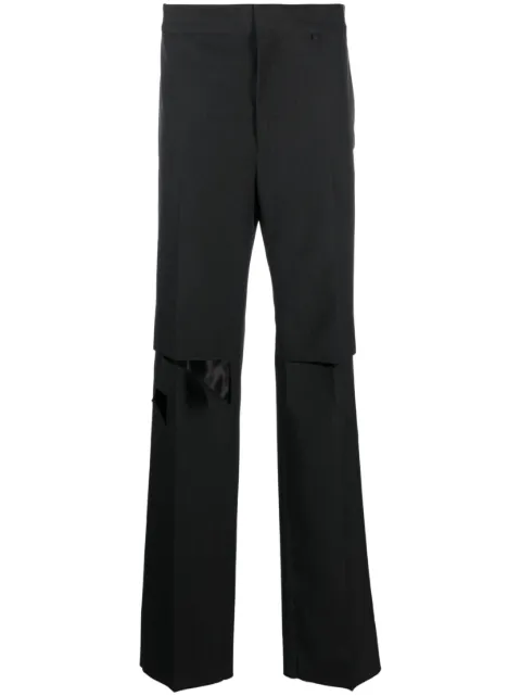 Givenchy distressed wool trousers Grey BM516F13MP