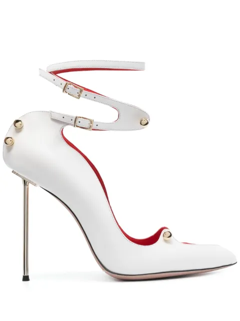 HARDOT Harlot 130mm pointed-toe pumps White HCHAR12W
