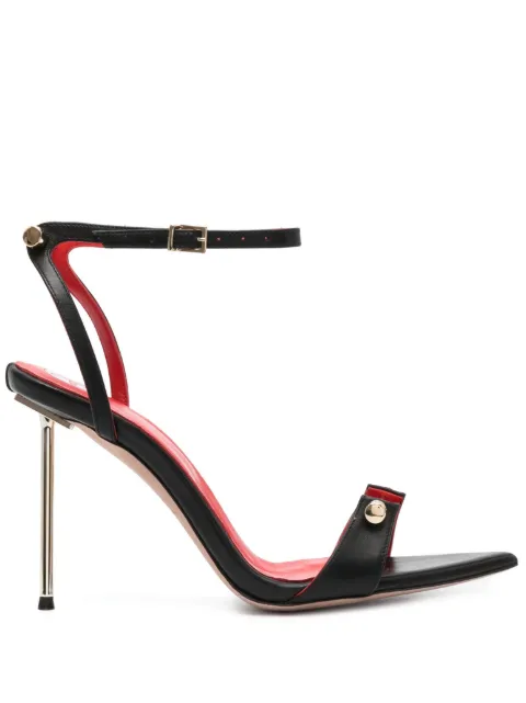 HARDOT 115mm bar-pin sandals Black HCARNL12B