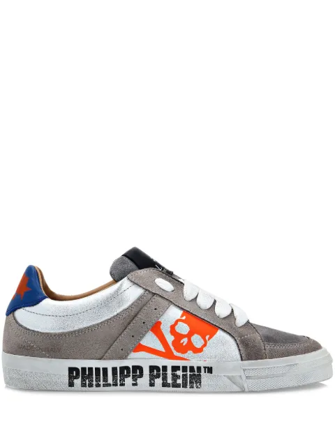 Philipp Plein Retrokickz TM leather sneakers Grey UACSUSC0207PLE010N