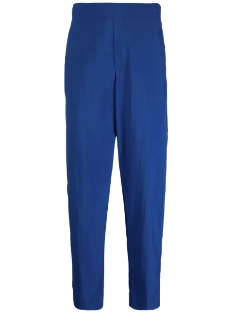 Maison Kitsuné straight-leg cotton trousers Blue JM01111WQ0010