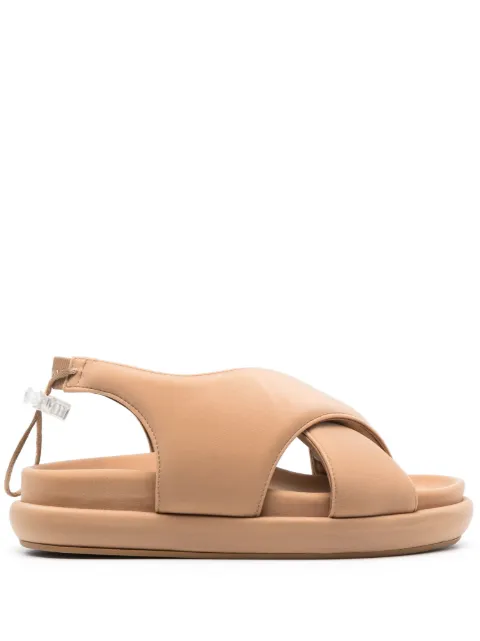 GIABORGHINI padded-design sandals Brown GIA294551