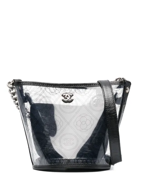 CHANEL Pre-Owned Camellia bucket bag Black 95LP0N64C48R77HC