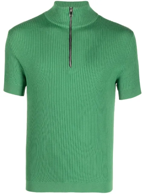 Winnie NY ribbed-knit short-sleeve jumper Green WN3SMM01APFL010