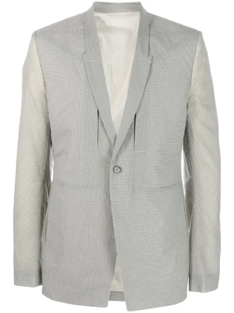 Rick Owens single-breasted blazer Neutrals RR01C4724RG