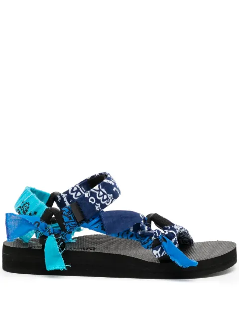 Arizona Love Trekky bandana-print sandals Blue S23TKMIXNAV