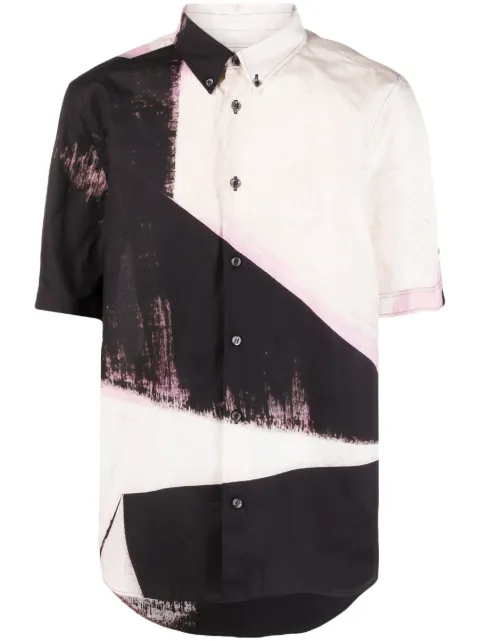 Alexander McQueen Brushstroke cotton shirt Pink 735315QUO83